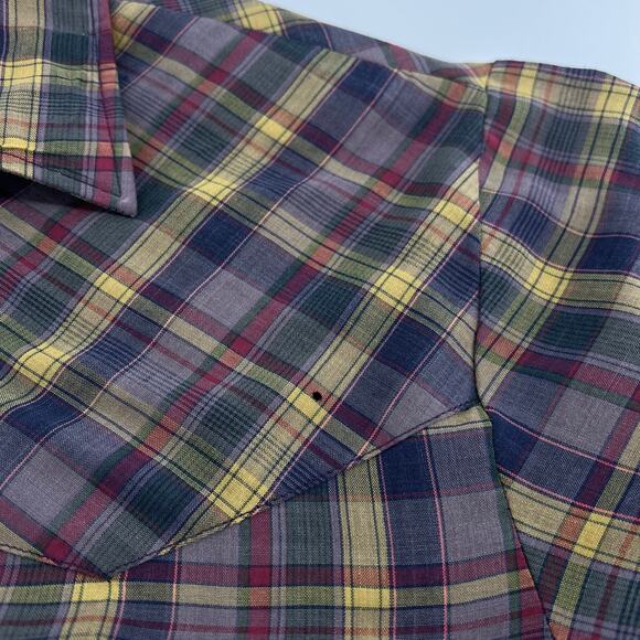 90s Pearl snap western shirt 1990s vintage - Picture 5 of 6